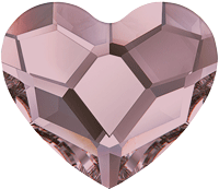 Heart Crystal-Crystal Antique Pink