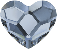 Heart Crystal-Denim Blue