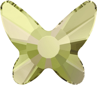 Hot Fix Swarovski Butterfly-Luminous Green