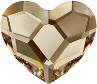 Heart Crystal-Crystal Golden Shadow